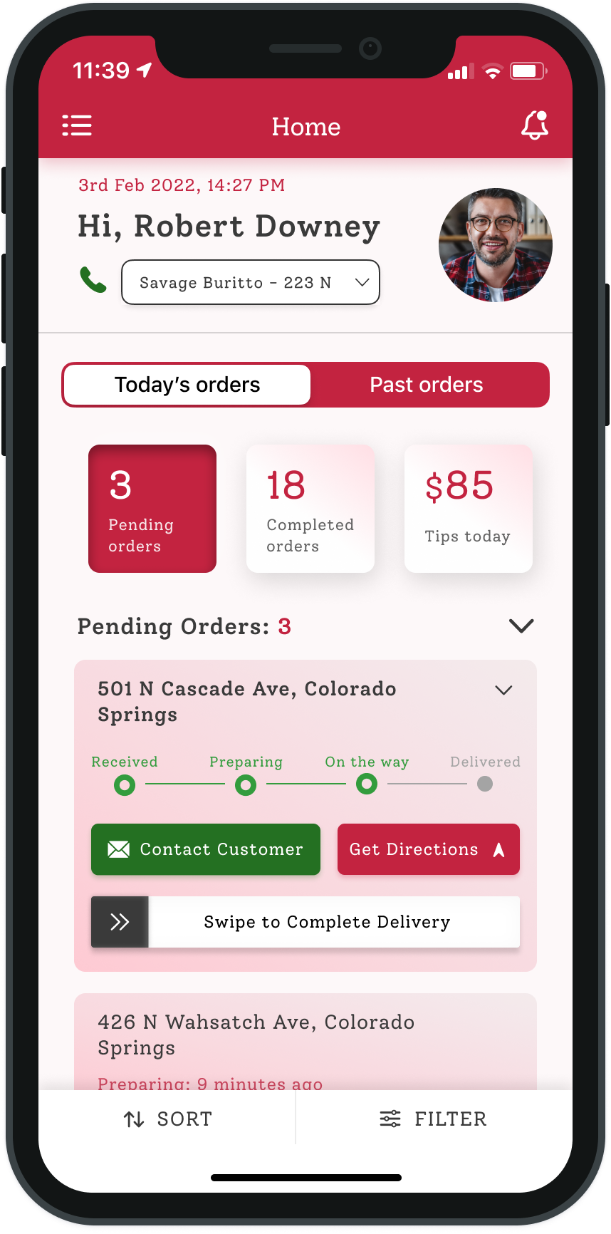 FoodLuv Delivery App screenshot