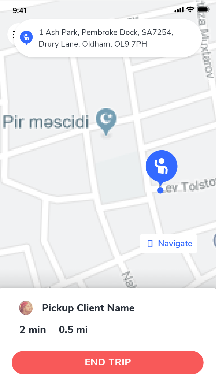 iTaxi Driver App screenshot